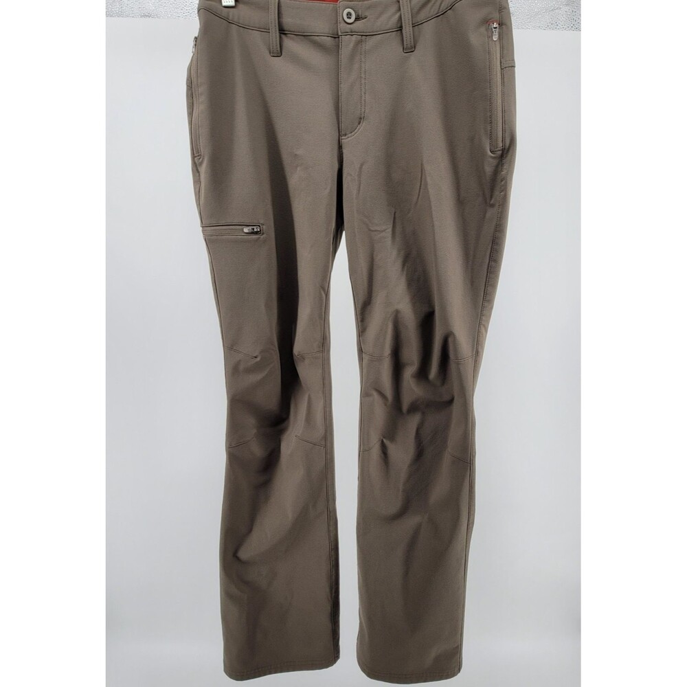 Orvis Women’s Hiking Tech Cargo Pants Stretch Straight Leg Olive Green Sz 8